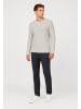 Eight2Nine Klassischer Pullover Gestrickt Rundhals Langarm in Beige-3
