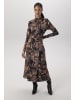 Aniston SELECTED Midikleid in braun-camel-beige-offwhite-pfirsich
