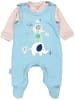 TupTam Baby Unisex Strampler-Set mit Aufdruck Spruch 2-tlg in grün/beige