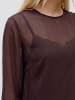Vero Moda LS Lace Short Dress in Chocolate Torte