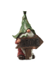 MARELIDA LED Solar Gartenfigur Zwerg mit WELCOME Schild H: 33cm