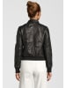 H.I.S Lederjacke mit Hemdkragen in MILKY BLACK