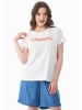 Organication T-Shirt "WOR17237" in Cremeweiß