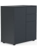 VCM  Holz Kommode Sideboard Anrichte Dalosa 4 Schublade in Anthrazit