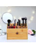 relaxdays Kosmetik Organizer in Natur - (B)25,5 x (H)19 x (T)12,5 cm