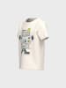 name it T-Shirt 2er-Set Kurzarm Rundhals Regular Fit Print in Weiß-Grün