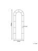 Beliani Wandspiegel CROSSES in Gold - (W) 60 x (H) 170 x (L) 3 cm Vertikal