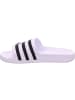 adidas Pantoletten Aqua Adilette in white/black/white