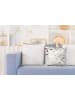 Kayoom Spark Pillow - Kissen 110 - 45cm x 45cm in elfenbein - chrom