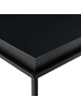 en.casa Tabletttisch Lipizza in Schwarz (H)36cm (B)59cm (T)59cm