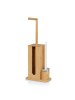 relaxdays WC Garnitur in Natur/ Weiß- (B)26 x (H)72,5 x (T)15 cm