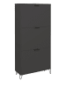 58 aufm Kessel SCHUHSCHRANK Erna 61x25x141 Anthrazit matt Lack