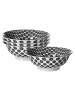 Ritzenhoff & Breker 4er Set Servierschalen Takeo Circles in Schwarz-Weiß ø 21 cm in schwarz-weiß