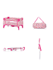 Chipolino Puppen-Zubehör-Set 3 in1 Trixy in rosa