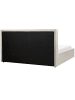 Beliani Doppelbett MOISSAC in Weiß/Schwarz - (W) 197 x (H) 108 x (L) 224 cm