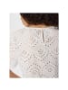 Pieces Halbarmbluse in Bright White