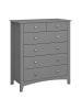 ebuy24 Kommode Mulon Grau 80 x 40 cm