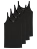 Schiesser Unterhemd / Top 95/5 Cotton in Schwarz