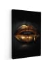 MuchoWow Leinwand bilder Goldene Lippen (BxH)