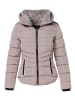 KOROSHI Damen Steppjacke mit Kragen in beige