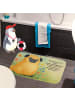 Mr. & Mrs. Panda Duschmatte Mops Design mit Spruch in Weiß