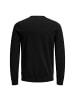 Jack and Jones JJEBASIC Knit Crew Neck NOOS in Schwarz