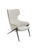 Angel Cerdá Sessel 5009 in Grau / Schwarz – (B)70 x (H)90 x (T)102 cm