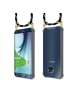 cadorabo Handykette für Samsung Galaxy S6 EDGE Hülle in SCHWARZ SILBER