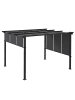 Outsunny Pergola 357L x 296B x 235H cm Dunkelgrau