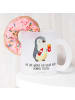 Mr. & Mrs. Panda Glas Pinguin Pommes mit Spruch in Transparent
