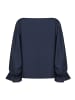 Betty Barclay Satin-Bluse mit U-Boot-Ausschnitt in Night Sky