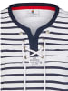 Wind Sportswear Shirt mit Kordelzug in white-navy