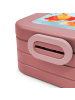 Mr. & Mrs. Panda MEPAL Bentobox Fuchs Sänger Design mit Spruch in Rot Pastell