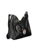 Laura Biagiotti Schwarz PVC Damen Handtasche