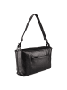 Mandarina Duck Mellow Leather Schultertasche Leder 30 cm in nero