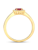 Rafaela Donata Ring aus Sterling Silber aus Rubin (glasgefüllt) in gelbgold