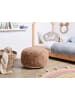 Beliani Pouf KANDHKOT in Braun - (W) 50 x (H) 35 x (L) 50 cm