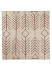 Beliani Kurzflor AKOREN in Beige/Braun - (W) 200 x (H) 1.3 x (L) 200 cm