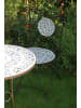 Esschert Design 2er-Set: Gartentisch in Blau | weiß | braun