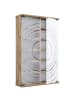 ebuy24 Vitrinenschrank TilanoL 6 Eiche 60 x 18 cm