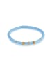 Elli Armband 925 Sterling Silber Heishi Beads in Hellblau