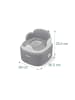 relaxdays Töpfchen "4in1" in Grau - (B)36,5 x (H)33,5 x (T)29 cm