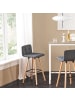 SoBuy Barhocker in Anthrazit - (W) 44 x (H) 92 x (L) 69.2 cm