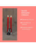 Novaliv Sparset Stabkerzen LED mit Timer Klein+Groß ROT 4 Stück ROT indoor - 6 in Rot