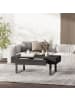 HOMCOM Couchtisch in Dunkelgrau 110L x 60B x 40H cm