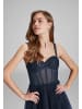 HEY KYLA Abendkleid in marine silber - 0002
