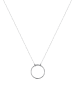 Elli Halskette 925 Sterling Silber Charmträger, Kreis in Silber