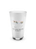 Mr. & Mrs. Panda Blümchentailglas Einhorn Happy mit Spruch in Transparent