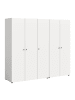 ebuy24 Kleiderschrank Darwin Weiß 200 x 51 cm