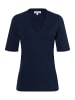 More & More elastisches Basic-Halbarmshirt in dark blue